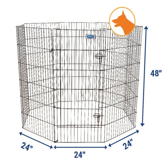 Petmate Single Door Exercise Pen - 48 Inch - The Pet Source