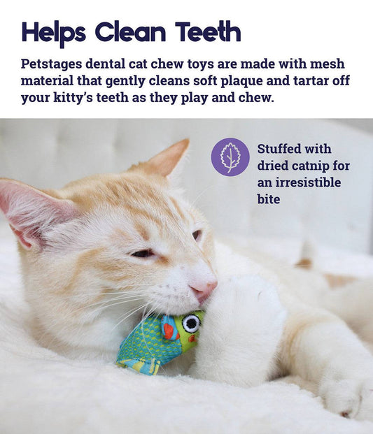 Petstages Catnip Dental Health Chew Mice - 2 Pack - The Pet Source