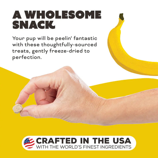 Primal Freeze Dried Raw Dog Treats Peelin’ Fantastic Chicken, Banana & Goat Milk - 2oz - The Pet Source