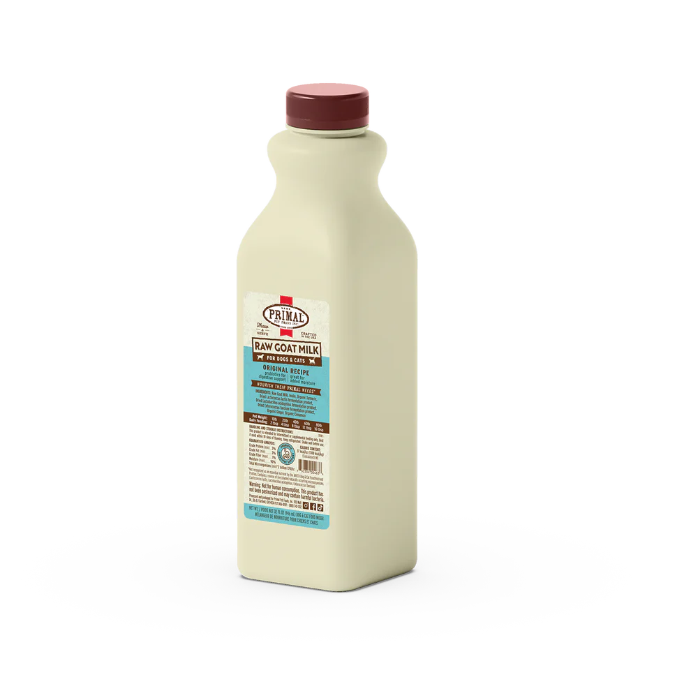 Primal Frozen Raw Goat Milk Original Recipe for Cats & Dogs - 32oz - The Pet Source