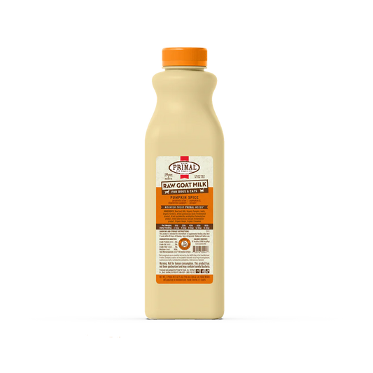 Primal Frozen Raw Goat Milk Pumpkin Spice Recipe for Cats & Dogs - 32oz - The Pet Source