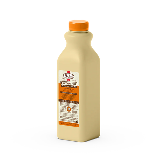 Primal Frozen Raw Goat Milk Pumpkin Spice Recipe for Cats & Dogs - 32oz - The Pet Source