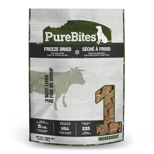 PureBites Beef Freeze Dried Dog Treats - 250g - The Pet Source