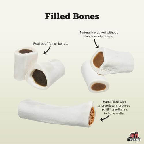 Redbarn Filled Bone Peanut Butter Dog Treat - Large - 1pc - The Pet Source