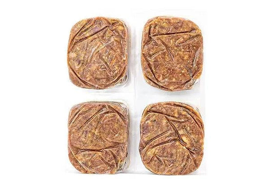 Red Dog Blue Kat Beef Recipe Frozen Raw Dog Food - 4 x 1/4 lb Tray - The Pet Source