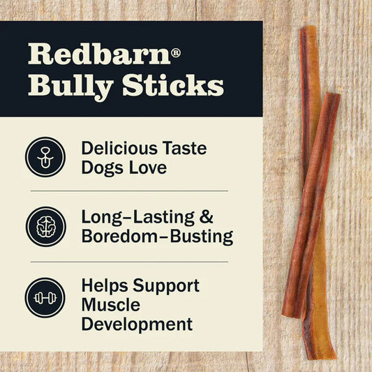 Redbarn Bully Stick Dog - 7in - 1pc - The Pet Source