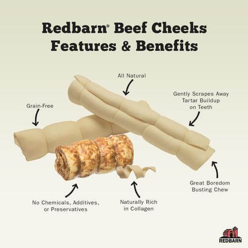 Redbarn Dog Chew Glazed Beef Cheek Rolls - Chicken and Carrot Flavor - Large - 1pc - The Pet Source