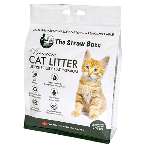 The Straw Boss Premium Clumping Cat Litter - 25lb - The Pet Source