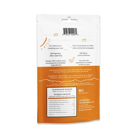 Tilted Barn Bison Miniwags Treats For Dogs - 100g - The Pet Source