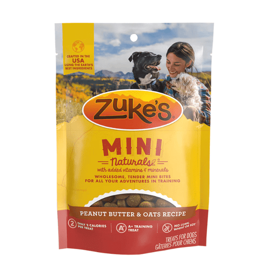 Zuke’s Mini Naturals Peanut Butter & Oats Recipe Dog Treats - 1 lb - The Pet Source