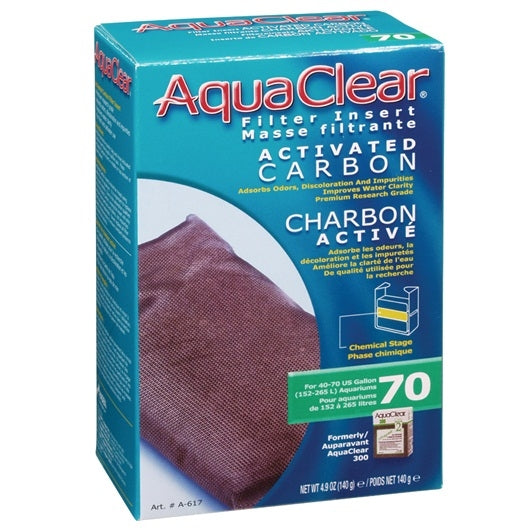 AquaClear 70 Activated Carbon Filter Insert - 1 pack - The Pet Source