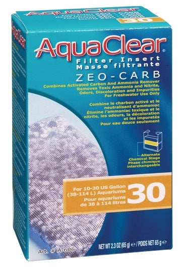 AquaClear 30 Zeo-Carb Filter Insert - 1 pack - The Pet Source