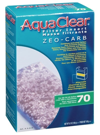 AquaClear 70 Zeo-Carb Filter Insert - 1 pack - The Pet Source