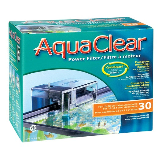 AquaClear 30 Power Filter, 114 L (30 US Gal.) - The Pet Source