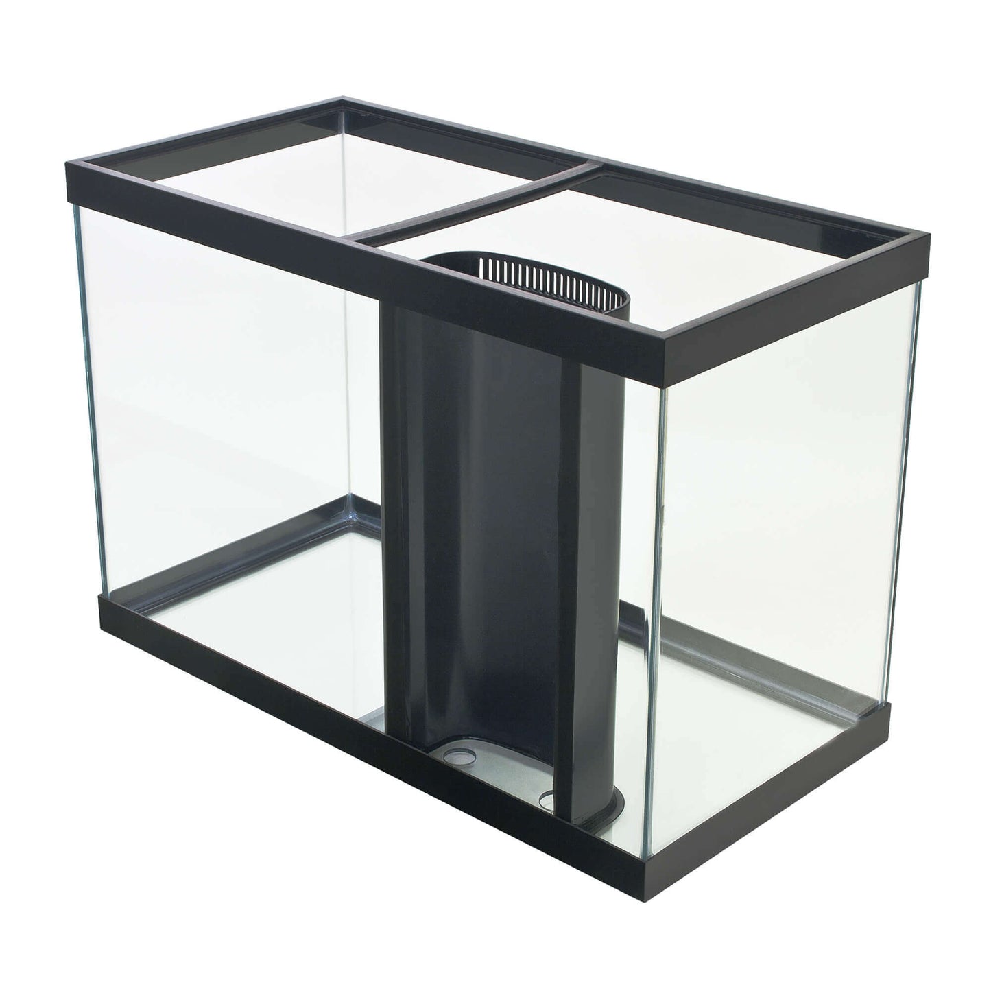 Aqueon Reef Ready Aquarium with Overflow Black 65 gal - The Pet Source