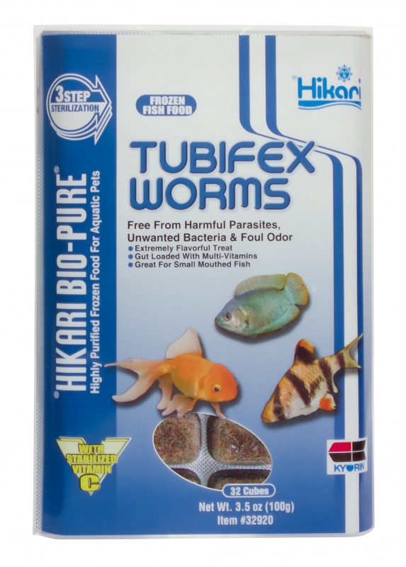 Hikari Bio-Pure Frozen Tubifex Worm Cubes Cube Pack - 3.5oz - The Pet Source