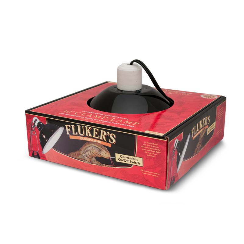 Fluker's Repta-Clamp Lamp with Switch - 10 Inch - The Pet Source