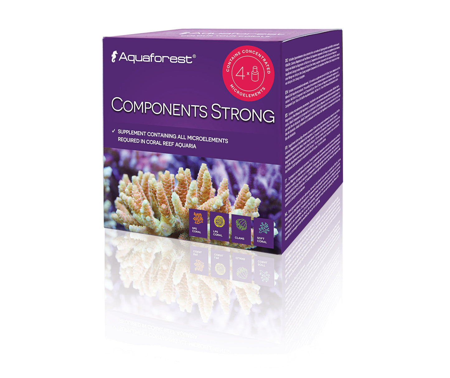 Aquaforest Components Strong - 75 ml x 4 - The Pet Source