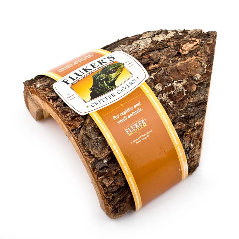 Fluker's Corner Half Log - Large - The Pet Source