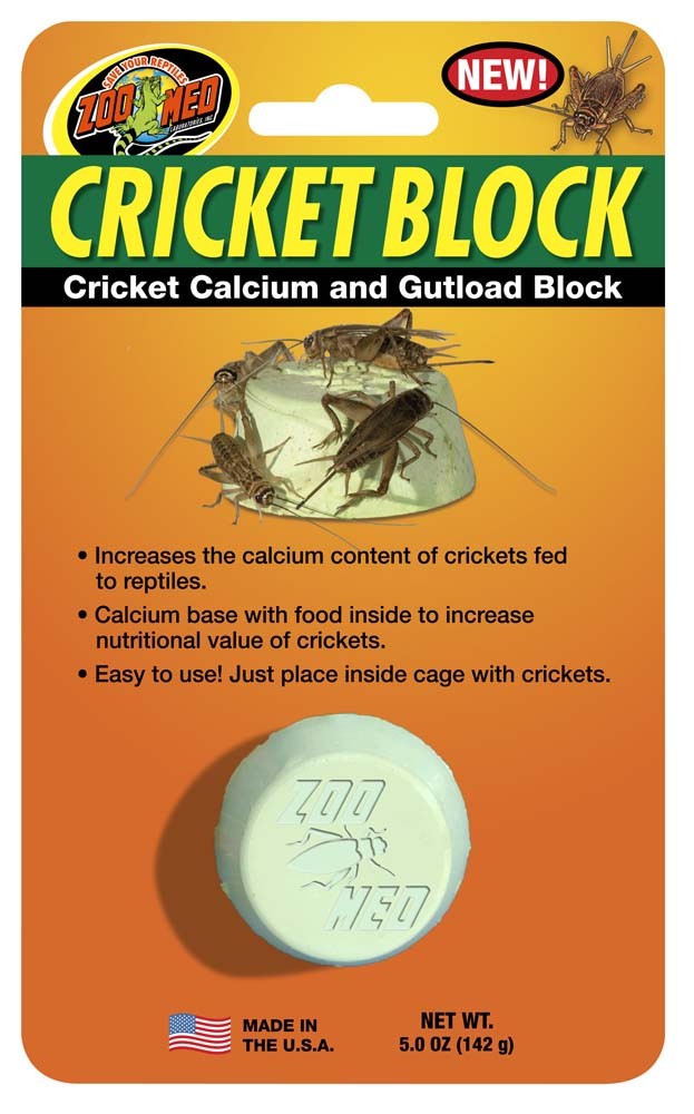 Zoo Med Cricket Block - Cricket Calcium and Gutload Block - The Pet Source