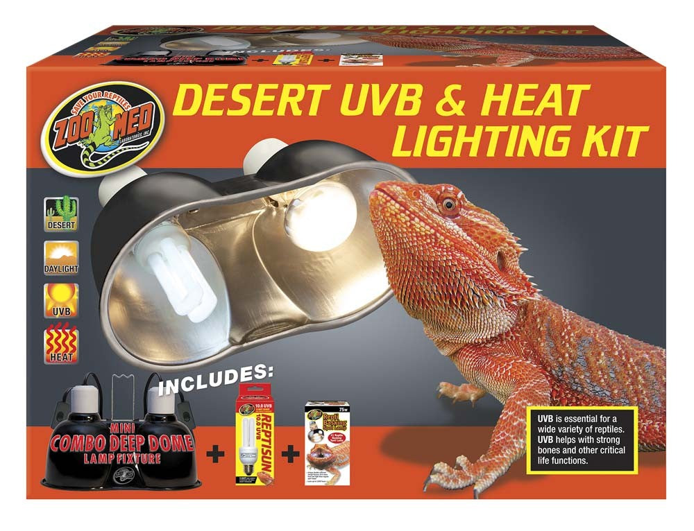 Zoo Med Desert UVB & Heat Lighting Kit - The Pet Source