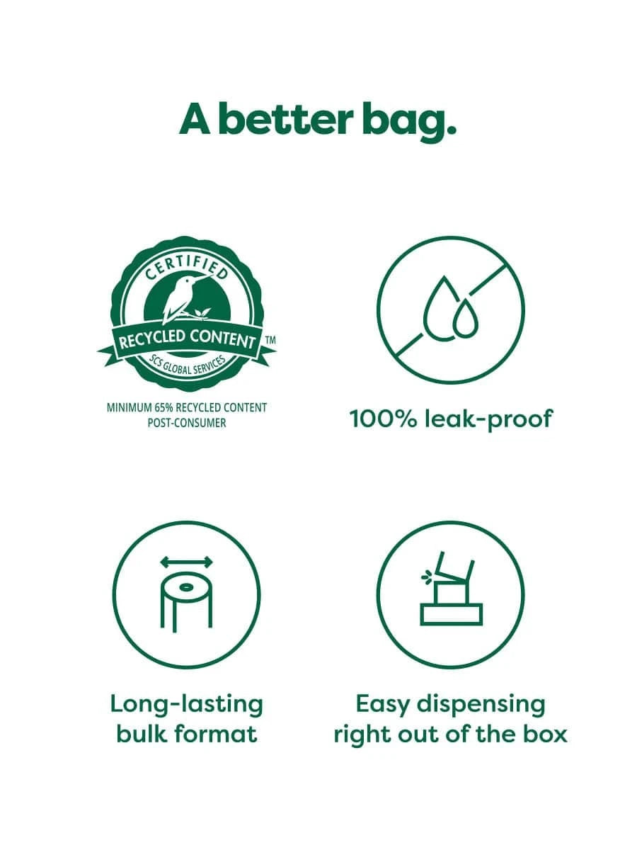 earth rated Bulk Single Roll Poop Bags Lavender - 300 Bags - The Pet Source