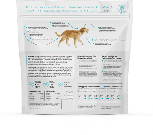 Faim Museau Turkey & Salmon Raw Frozen Dog Food - 6lb - The Pet Source