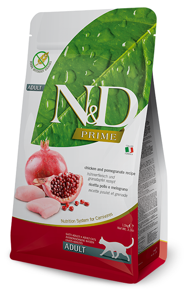 Farmina N&D Prime Feline Chicken & Pomegranate Adult Cat Food - 3.3lb - The Pet Source