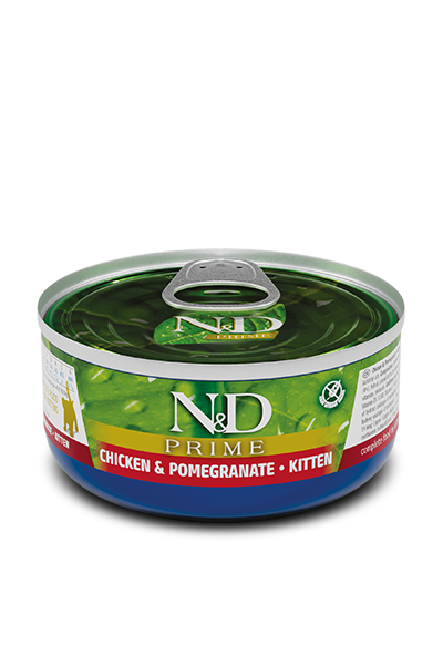 Farmina N&D Prime Chicken & Pomegranate Kitten Wet Food - 70g - The Pet Source