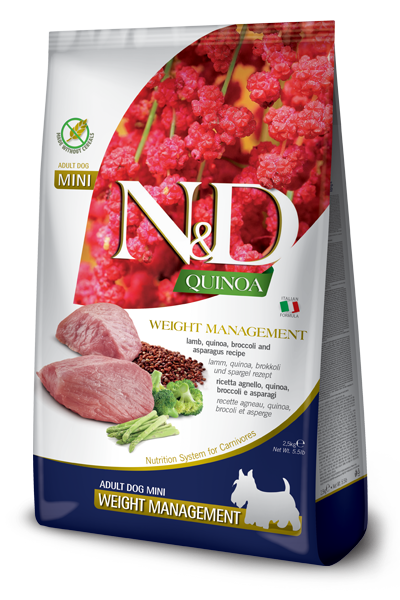 Farmina N&D Quinoa Functional Weight Management Lamb Mini Dog Food - 5.5lb - The Pet Source