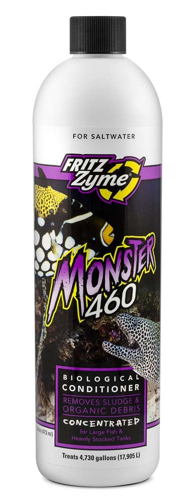 FritzZyme MONSTER 460 Biological Conditioner For Saltwater - 16 oz - The Pet Source