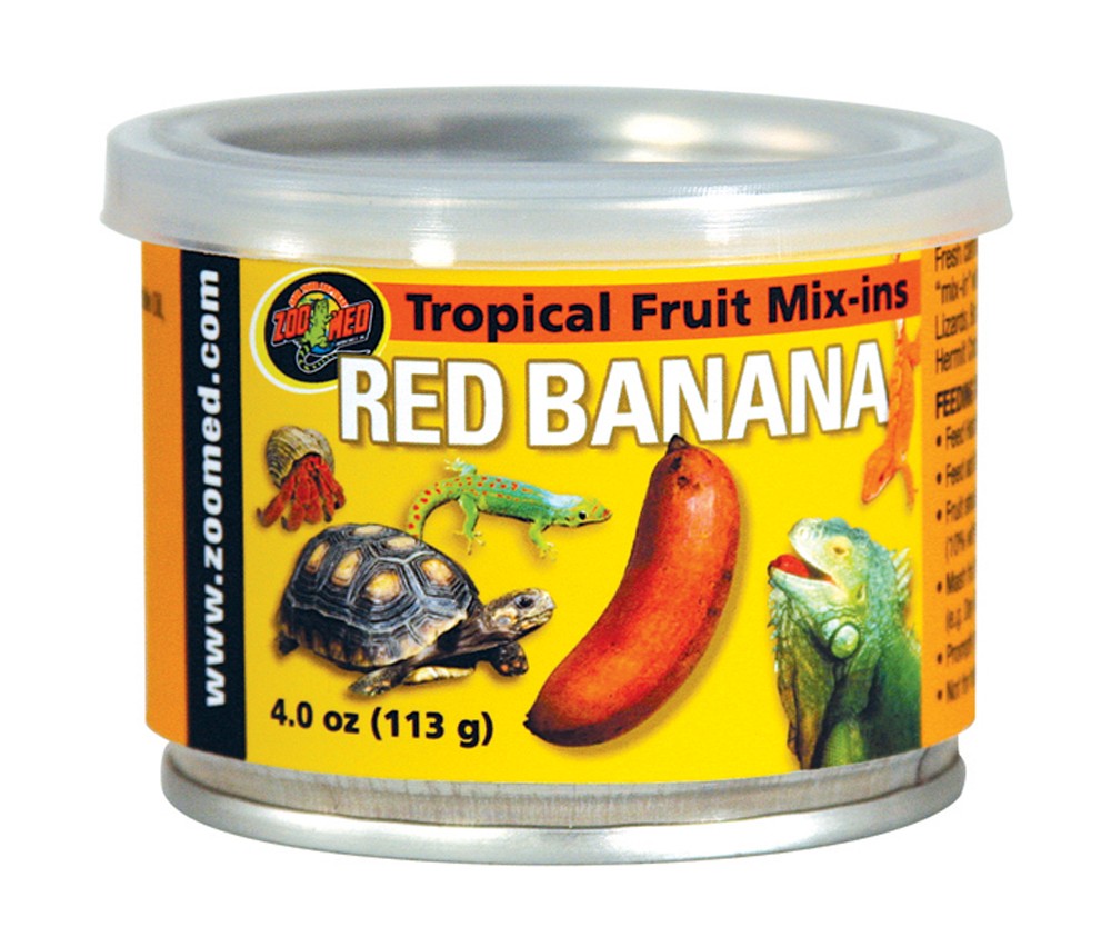 Zoo Med Tropical Fruit Mix-ins Red Banana - 3.4 oz - The Pet Source