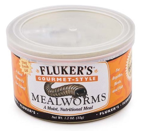 Fluker's Gourmet-Style Canned Mealworms - 1.2 oz - The Pet Source