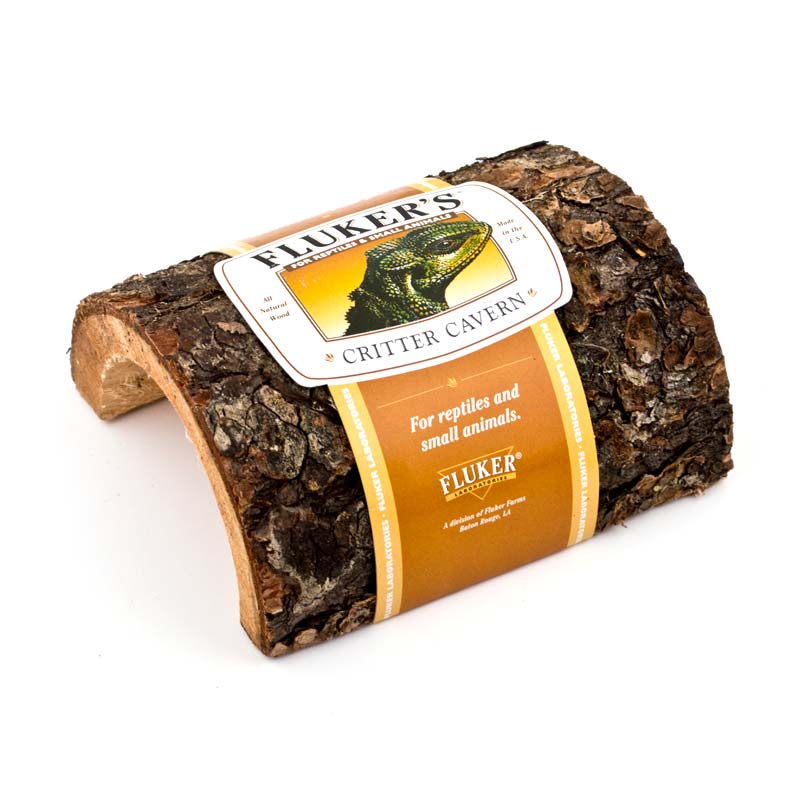 Fluker's Critter Cavern Half-Log - Medium - The Pet Source
