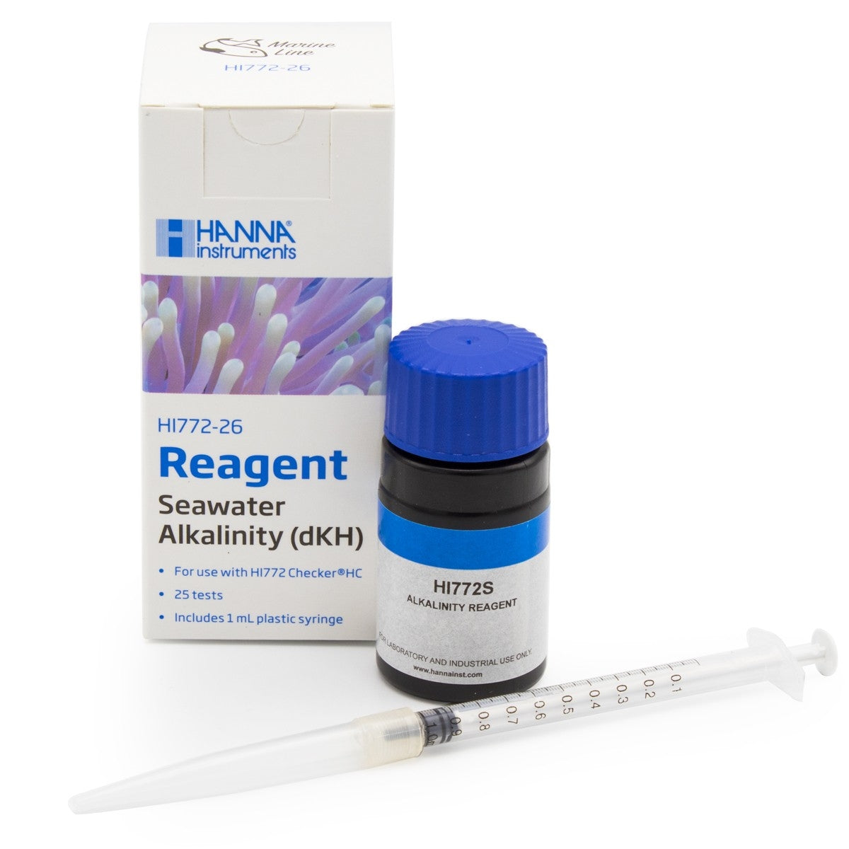 Hanna Checker Marine Alkalinity Reagent 25 Tests HI772-26 - The Pet Source