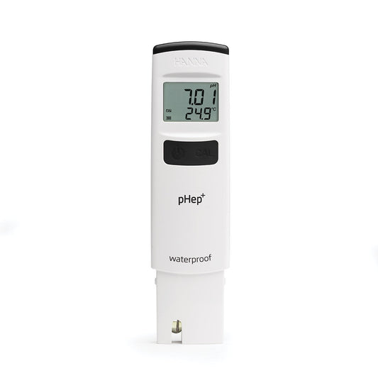 Hanna pHep®+ Waterproof Pocket pH Tester with 0.01 pH Resolution HI98108 - The Pet Source