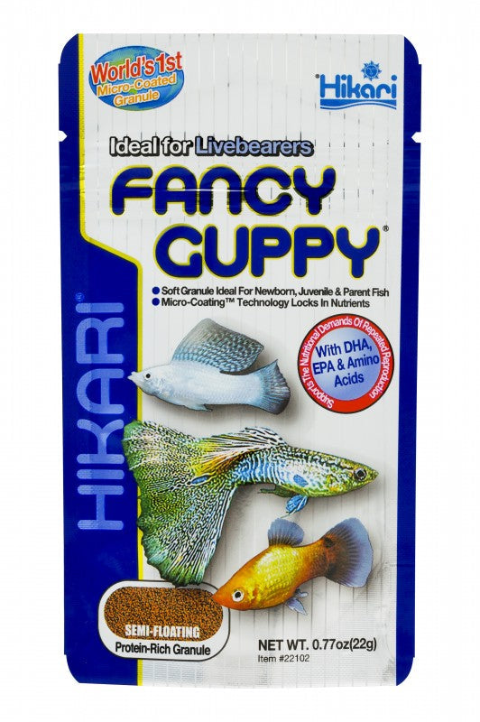 Hikari Tropical Fancy Guppy Granules - 0.77 oz - The Pet Source