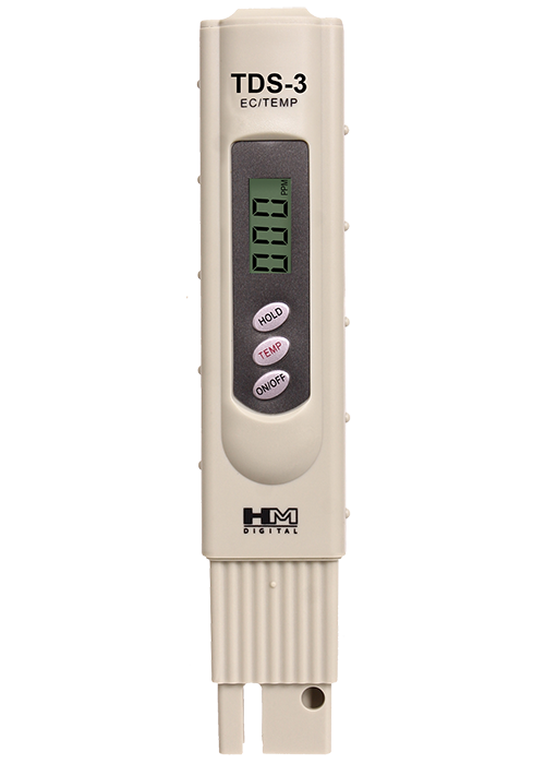 HM Digital Handheld TDS Meter with Carrying Case TDS-3 - The Pet Source