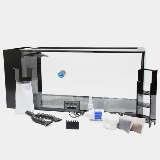 Innovative Marine NUVO Fusion Pro 2 - 20 Peninsula AIO Aquarium w/ APS Pedestal - Black - The Pet Source