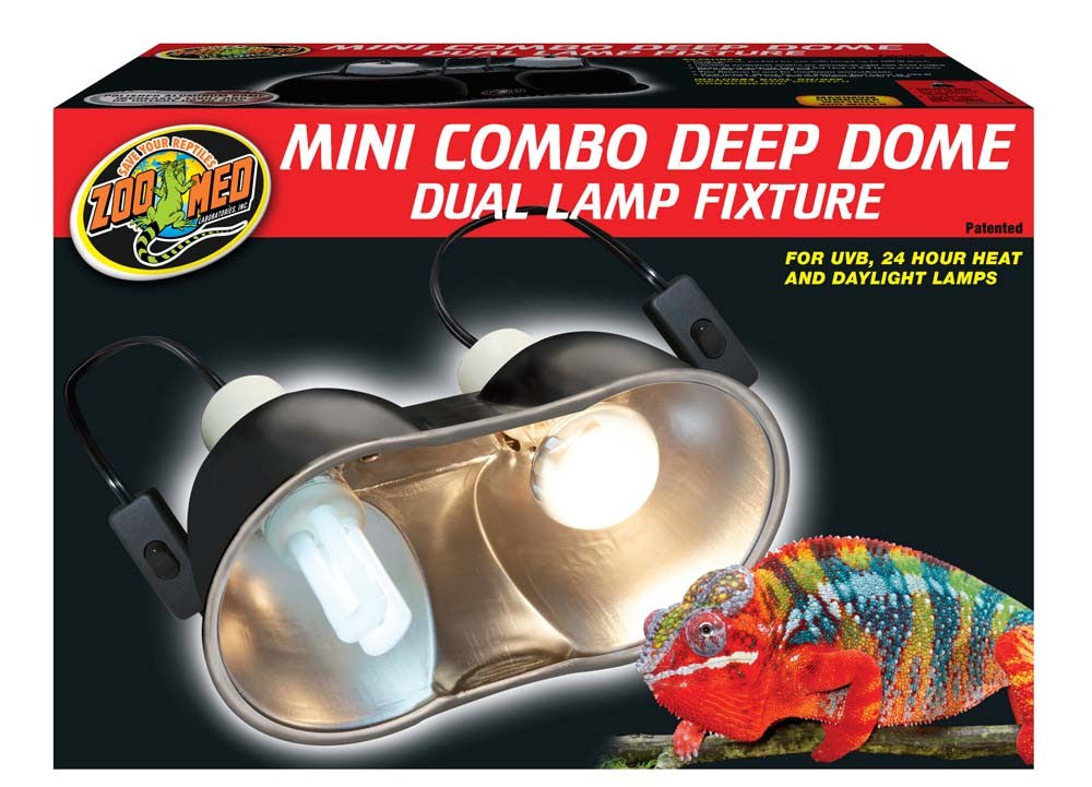 Zoo Med Mini Combo Deep Dome Lamp Fixture - The Pet Source