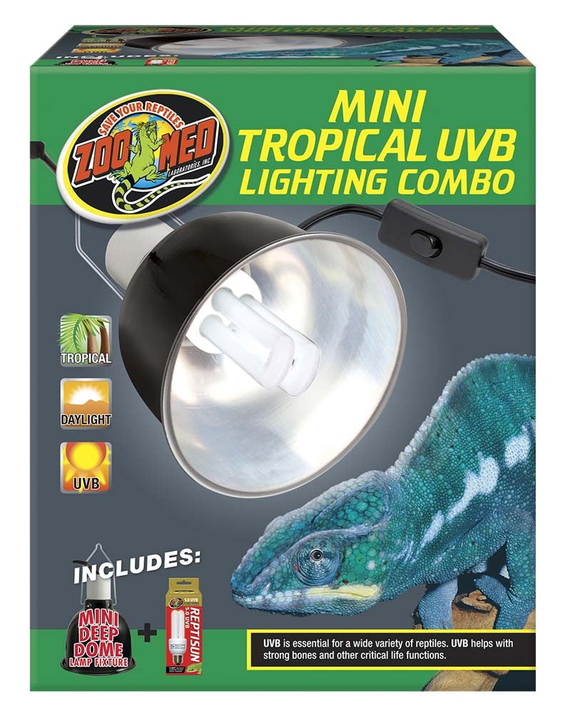 Zoo Med Mini Tropical UVB Lighting Combo - The Pet Source
