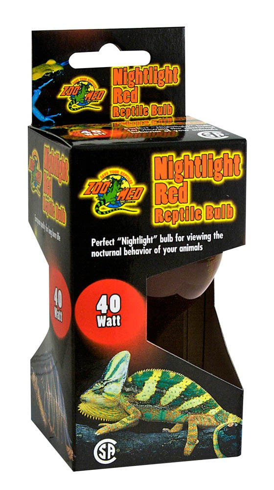 Zoo Med Nightlight Red Reptile Bulb - 40 W - The Pet Source