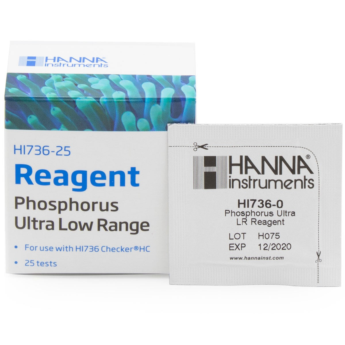 Hanna Checker Phosphorus Ultra Low Range Reagent 25 Tests HI736-25 - The Pet Source