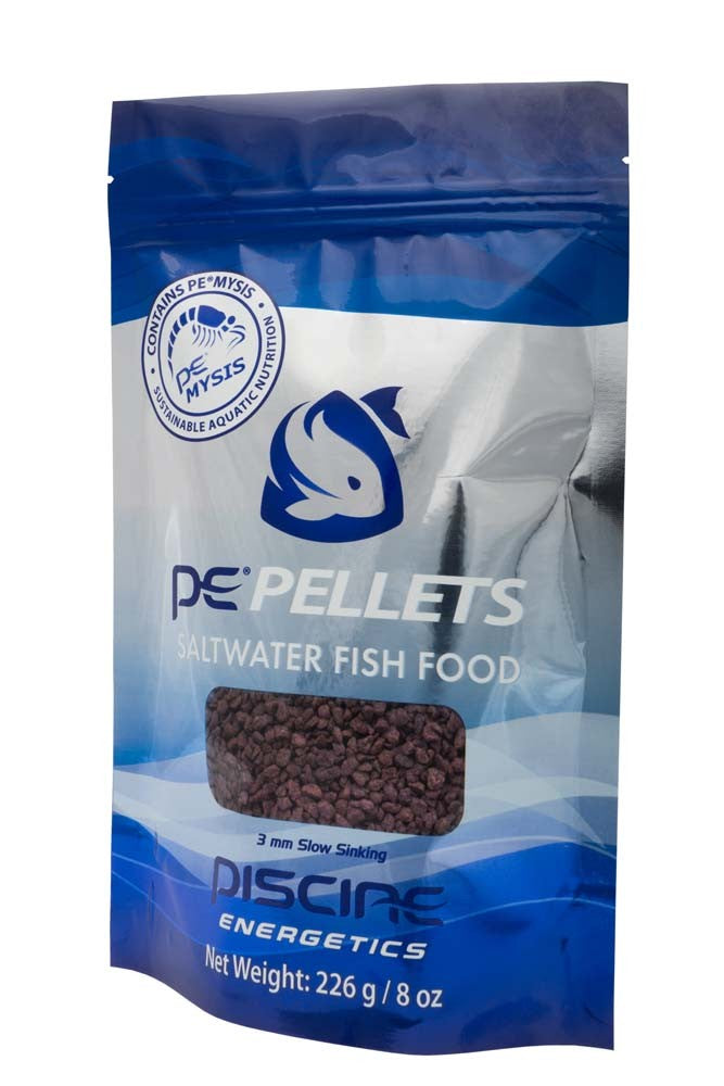 Piscine Energetics Mysis Pellets for Saltwater Fish 3mm - 8oz - The Pet Source