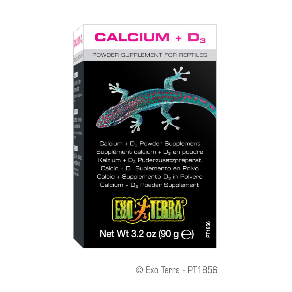 Exo Terra Calcium + D3 Powder Supplement - 3.2 oz - 90 g - The Pet Source