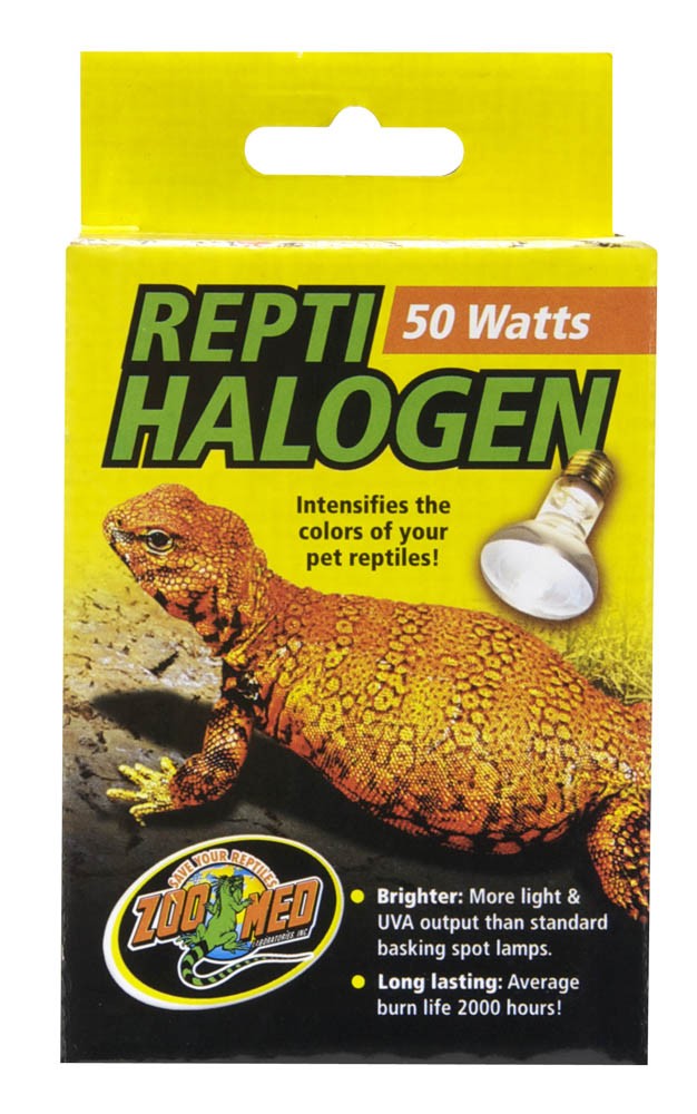 Zoo Med ReptiHalogen Heat Lamp - 50 W - The Pet Source