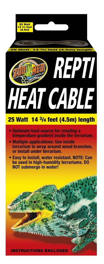 Zoo Med Repti Heat Cable - 14.75 ft 25 W - The Pet Source
