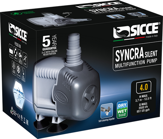 Sicce Syncra Silent 4.0 Pump - 951 GPH - The Pet Source