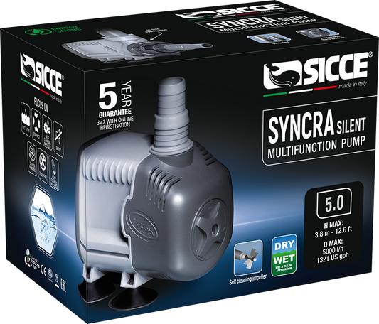 Sicce Syncra Silent 5.0 Pump - 1221 GPH - The Pet Source