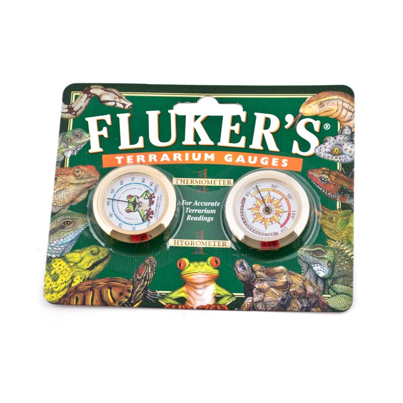 Fluker's Terrarium Gauges - Thermometer and Hygrometer Combo Pack - The Pet Source